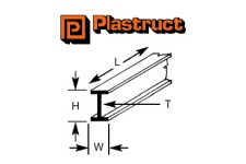 Plastruct 90027 (B-12P) Plastic Beam 9.6mm x 375mm