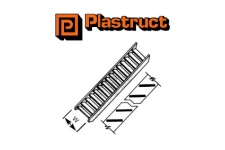 Plastruct 90662 (STAS-4) HO Scale Stairs White Styrene (1:100 Scale)