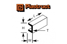 Plastruct 90583 (UFS-4P) U Section 3.2x2.3mm