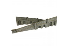 Metcalfe PO249 Tapered Retaining Wall in Stone OO Gauge Card Kit