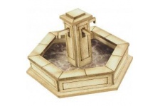 Metcalfe PO522 Stone Fountain OO Gauge Card Kit