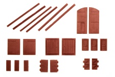 Ratio 311 N Scale Doors for Model Detailing / Scratch Building (Pack of 26)