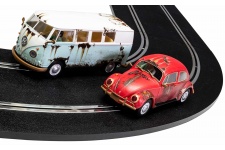 Scalextric C3966A Rusty Rides Volkswagen Beetle & T1B Camper Van - Limited Edition (2-Car Set) Track