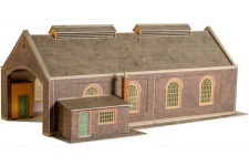 Superquick SQA05 Two Road Loco Shed OO Scale Card Kit