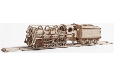 UGears 460 Steam Locomotive With Tender 01