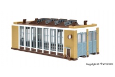 Vollmer 47605 Electric Locomotive Shed With Automatic Door Lock Mechanism Double Track