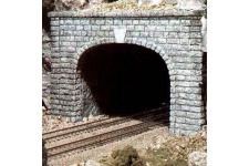 Woodland Scenics C1157 N Gauge Cut Stone Double Track Tunnel Portals