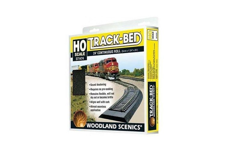 Woodland Scenics ST1474 Track-Bed Roll 24ft Package