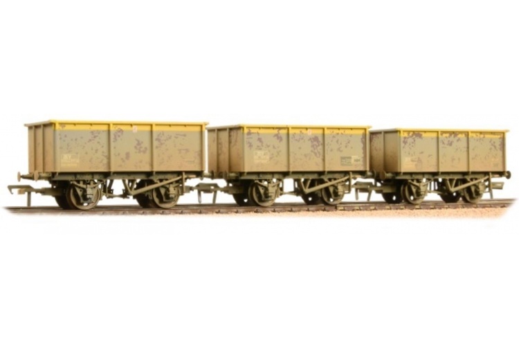 Bachmann Branchline 37-275Sd Triple Pack 27 Ton ZKV Tippler Wagons BR Engineers ‘Dutch’ Weathered
