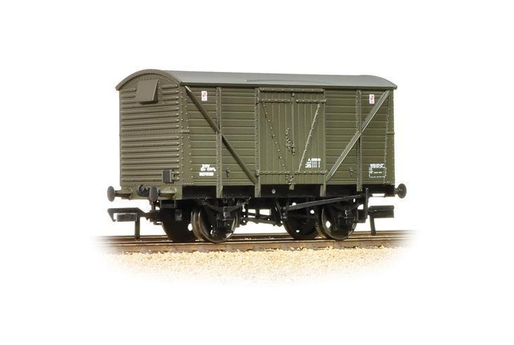 BACHMANN 38-162 12 TON BR PLANKED VENTILATED VAN DEPARTMENTAL OLIVE GREEN