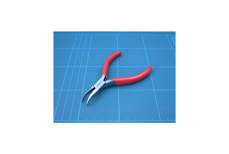 Expo Tools 75601 Mini Bent Nose Pliers With Plain Jaws