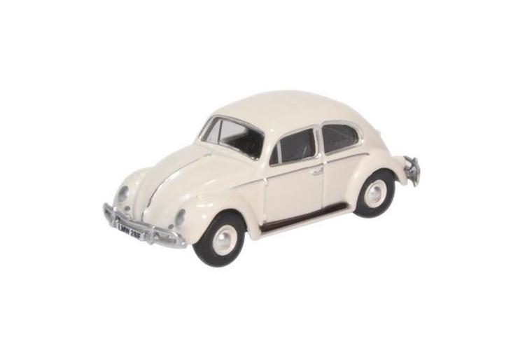 Oxford Diecast 76VWB008 VW Beetle Lotus White 1:76 Scale Diecast Model