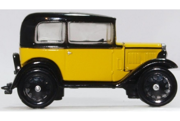 oxford-diecast-76ass007-austin-seven-yellow-and-black-offside