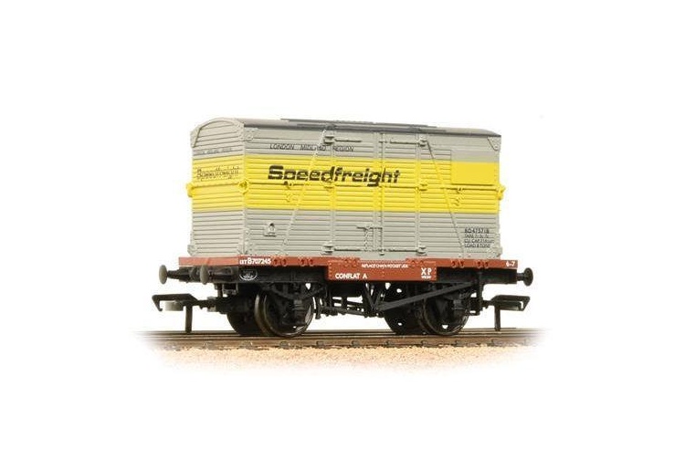 Bachmann 37-952 Conflat with BD Container Speedfreight