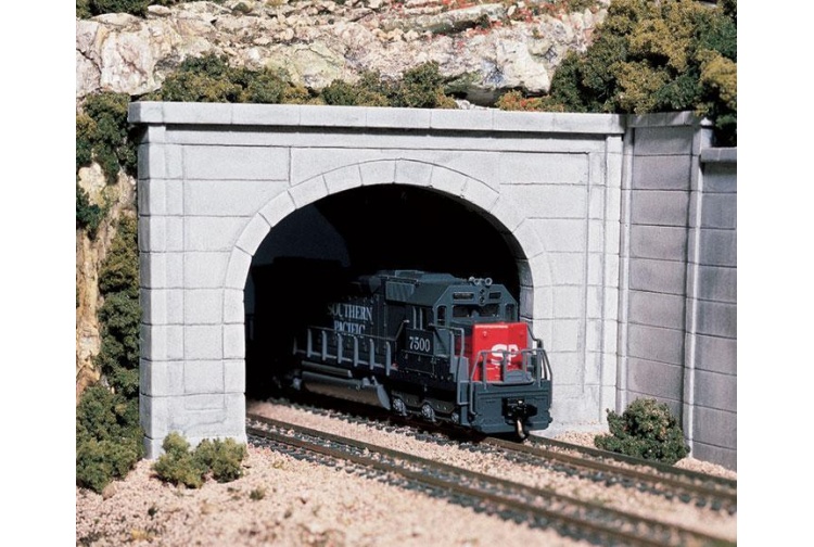 Woodland Scenics C1156 N Gauge Double Track Tunnel Portals - Concrete (Pack of 2)