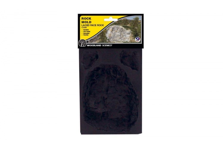 Woodland Scenics C1235 Laced Face Rocks Rock Mould package