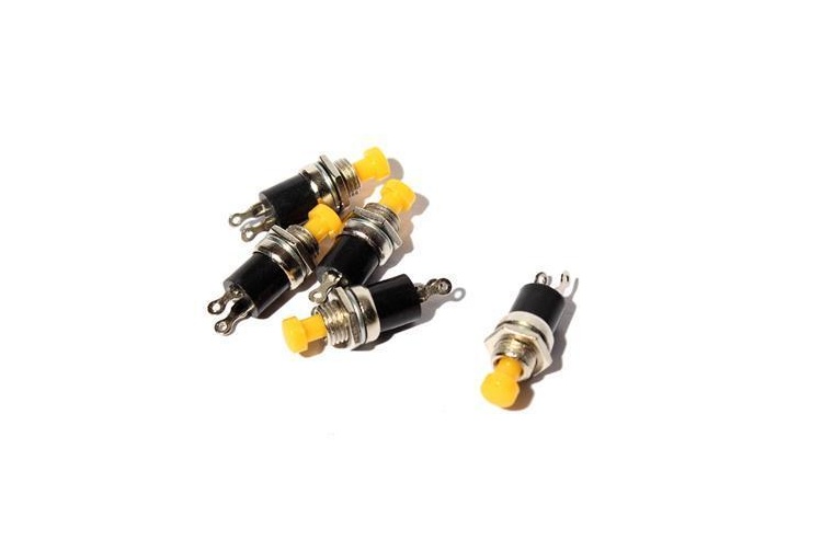 Gaugemaster GM518 Yellow Push to Make Switches (Pack of 5)