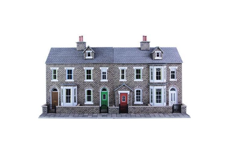 Metcalfe PO275 Low Relief Stone Terrace House Fronts 1