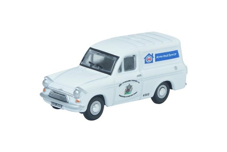 Oxford Diecast 76ANG024 Ford Anglia Van Esso Service 1:76 Scale Model