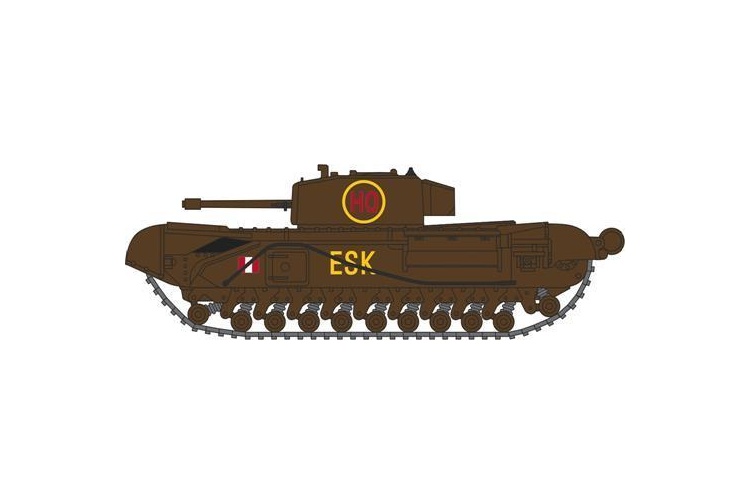 Oxford Diecast 76CHT004 Churchill Tank 6th Guards Brigade 1943 pic2