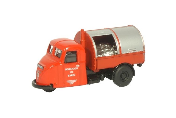 Oxford Diecast 76RAB004 Dustcart Borough Of Barry