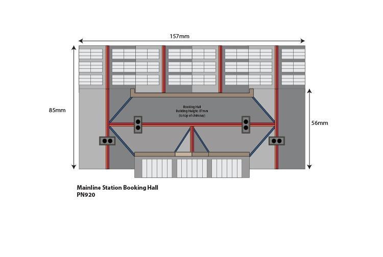Metcalfe PN920 Mainline Station Booking Hall Plan