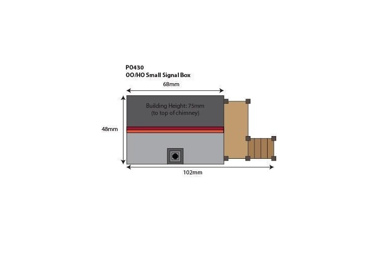 Metcalfe PO430 Small Signal Box Card Kit plan