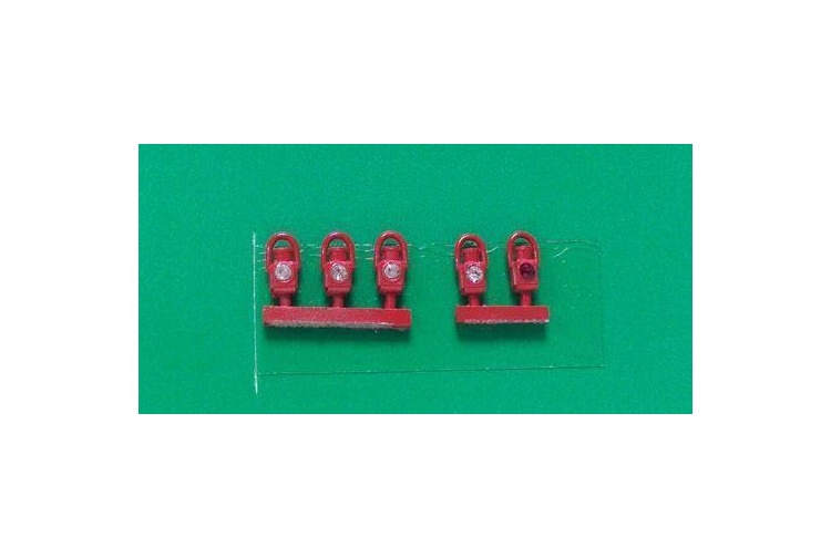Springside DA2 GWR Head & Tail Lamps - Red ( Pack of 5)