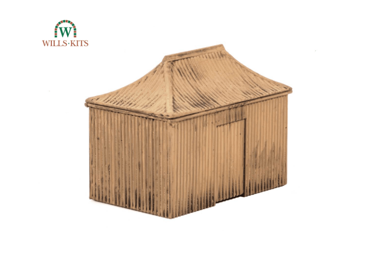 Wills Kits SS35 Pagoda Building Iron Type Hut - OO Gauge Plastic Kit
