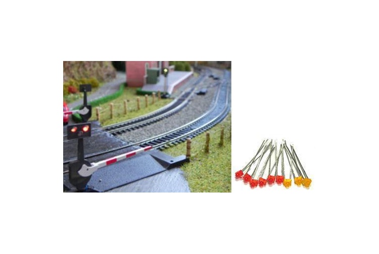 Train Tech LED1 Pack Level Crossing Lights (3 Extra Sets)