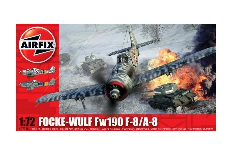 Airfix A02066 Focke Wulf FW190 F-8/A-8 1:72 Scale Model Aircraft Kit