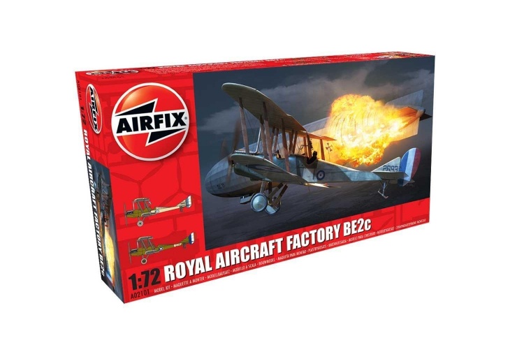 Airfix A02101 Royal Aircraft Factory BE2c - Night Fighter 1:72 Scale Model Aircraft Kit