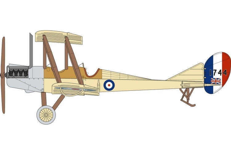 airfix a02104 royal aircraft factory be2c scout side elevation