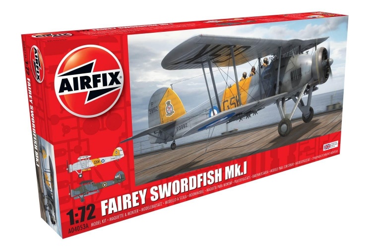 Airfix A04053A Fairey Swordfish Mk.I 1:72 Scale Model Aircraft Kit