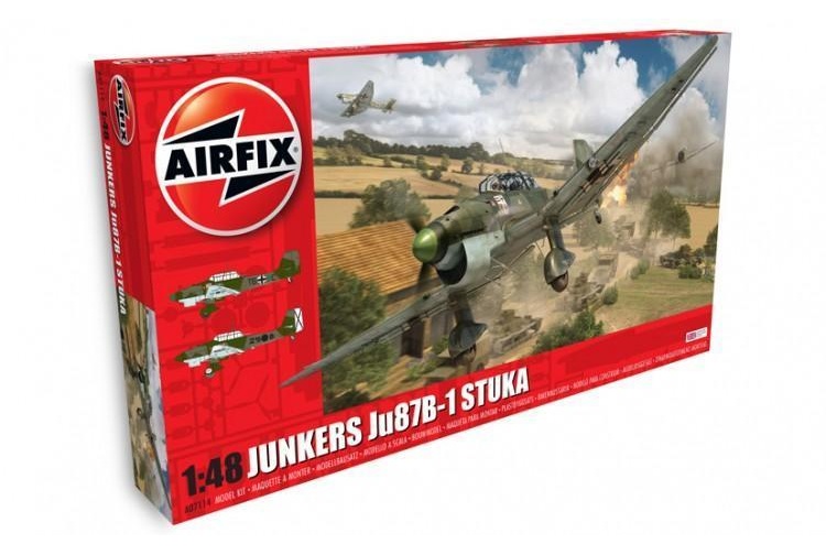 Airfix A07114 Junkers JU87B-1 STUKA 1:48 Scale Model Aircraft Kit