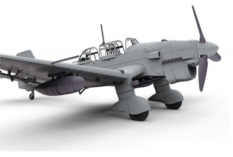 Airfix A07115 Junkers JU87B-2/R-2 1:48 Scale Model Aircraft Kit Assembled v2