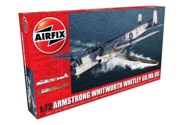 Airfix A09009 Armstrong Whitworth Whitley Mk.VII 1:72 Scale Model Aircraft Kit