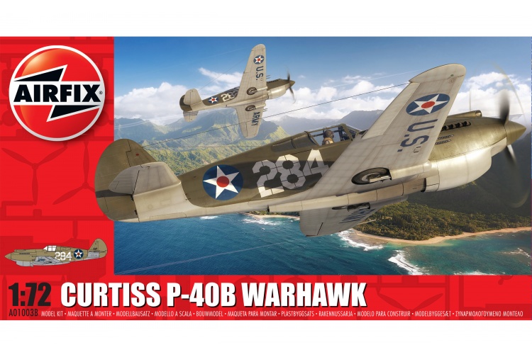 Airfix A01003B Curtiss P-40B Warhawk Package