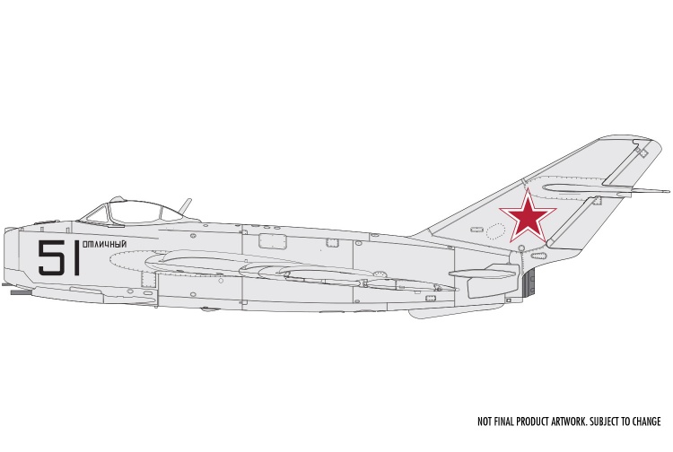 Airfix A03091 Mikoyan-Gurevich MiG-17 Fresco Livery 2