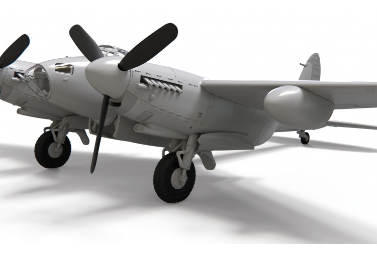 Airfix A04023 de Havilland Mosquito B.XVI Unpainted Left Side