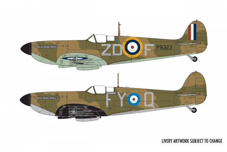 Airfix A05126A Supermarine Spitfire Mk.1a Schemes