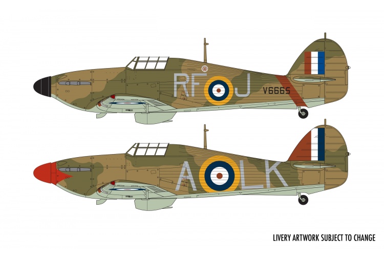 Airfix A05127A Hawker Hurricane Mk.1 Schemes