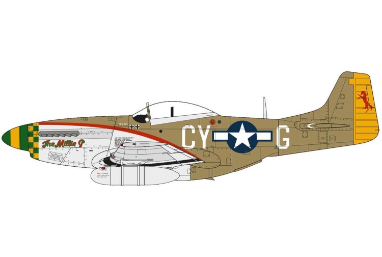 Airfix A05131A North American P-51D Mustang Scheme A