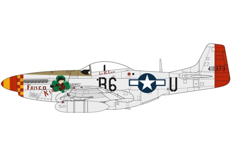Airfix A05131A North American P-51D Mustang Scheme B