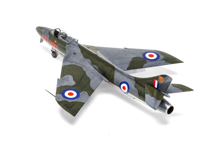 aboveAirfix A09185 Hawker Hunter F.6 Rear Left Above