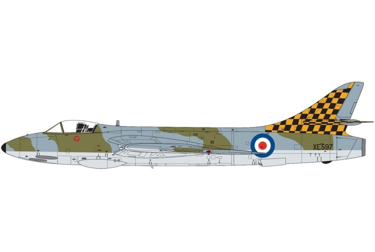 aboveAirfix A09185 Hawker Hunter F.6 Scheme XE 597