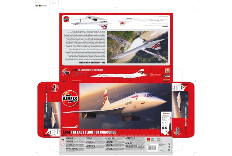 Airfix A50189 Concorde Gift Set Package Details