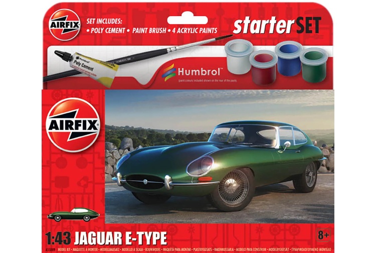 airfix-a55009-jaguar-e-type-model-kit-1-43-scale-starter-set