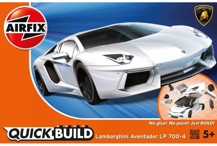 Airfix J6019 Quick Build Lamborghini Aventador White Package