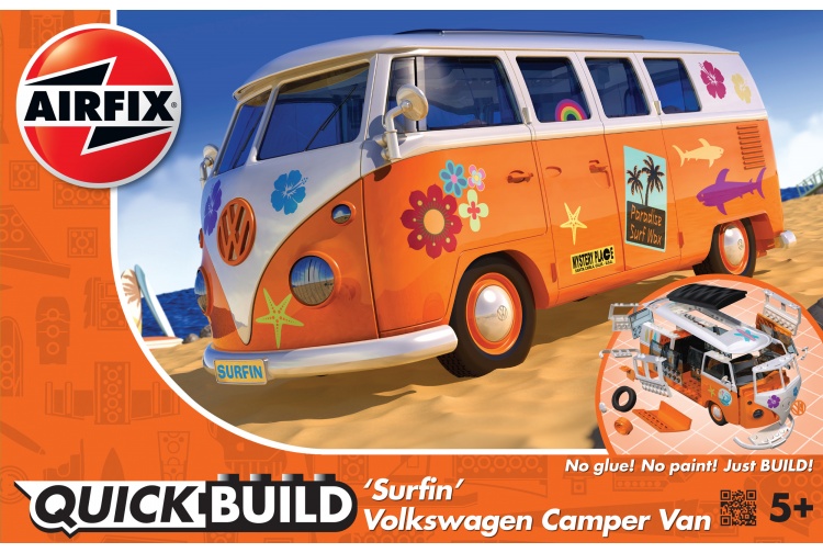Airfix J6032 Quickbuild 'Surfin' Volkswagen Camper Van Package